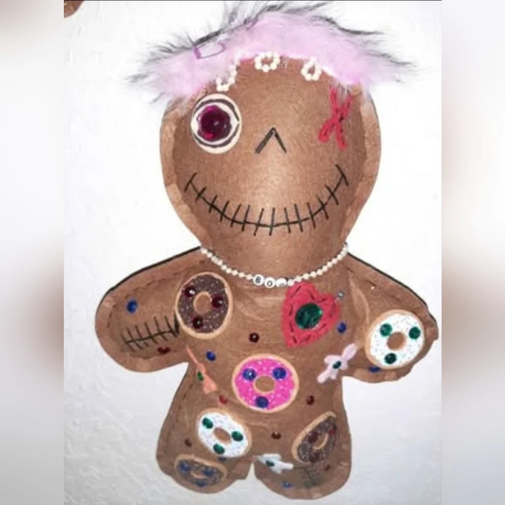 Custom Made Donut Themed Doo Doll approx 15